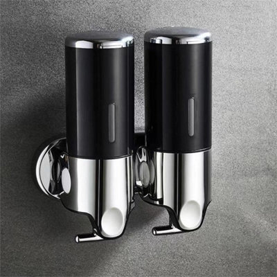  - 1 Pcs Wall Mounted Soap Dispenser 500Ml No-Drill Shampoo Shower