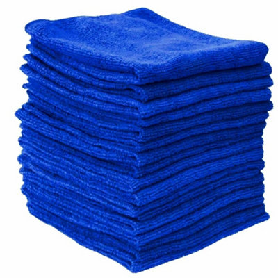 50 X Large Microfibre Cleaning Auto Car Detailing Soft Cloths Wash Towel Duster from B&Q