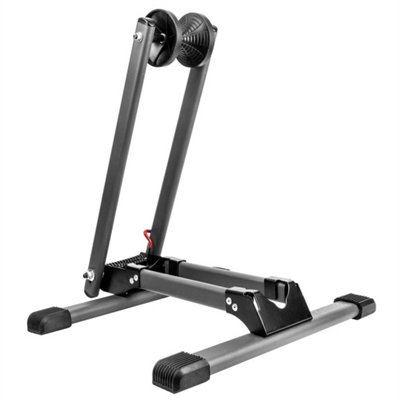  - Folding Bike Stand Portable Bicycle Floor Ground Parking Holder Storage Rack