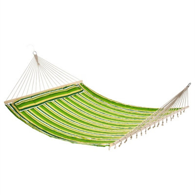 Outsunny Hammock Outdoor Garden Camping Hanging Swing Portable Travel Green from B&Q