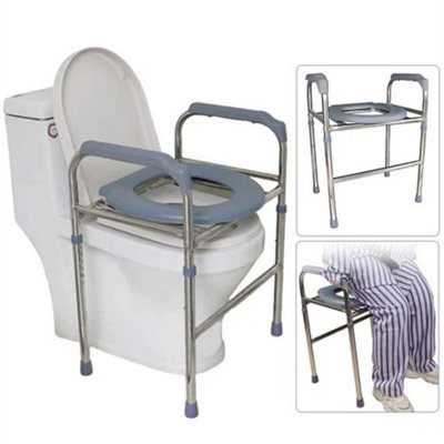  - Raised Toilet Seat With HandlesToilet Seat Riser For Seniors With Adjustable