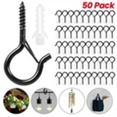 50 Pack Q-Hanger Screw In Hooks With Safety Buckle Metal Ceiling Hooks Safety from B&Q