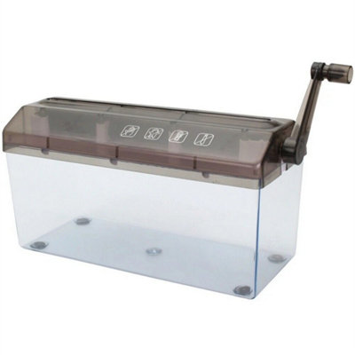 A4 Paper Shredder Mini Portable Home Paper Cutting Machine Manual Shredder from B&Q