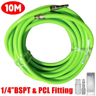 Heavy Duty 8mm Air Hose 10M/30Ft 1/4" Bsp Fittings For Compressors & Air Tools from B&Q