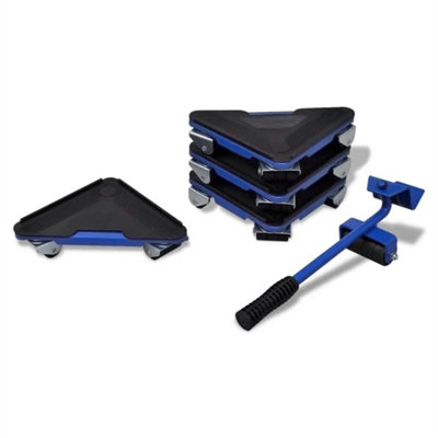 5 Pcs Heavy Duty Furniture Shifter Lifter Set Wheel Moving Removal Slider Mover