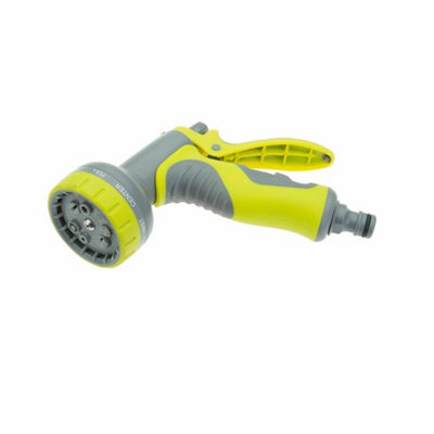  - 2 X Garden Watering 8 Function Spray Gun Hose Pipe Nozzle Car Wash Comfy Handle