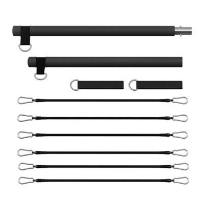 Portable Pilates Bar Kits Home Exercise Stick With Resistance Band Home Gym from B&Q
