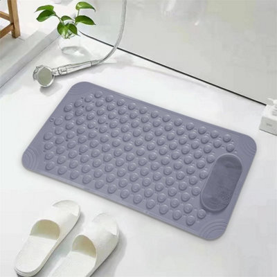 Anti Mold Rubber Shower Mat Non Slip Bathtub Strong Suction Extra Large Bath Mat 36X70Cm from B&Q