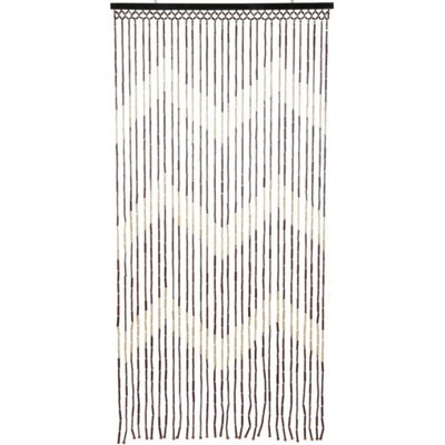 Wooden Beaded Bamboo Door Curtain Blind Fly Mosquito Bug Screen 180 X 90Cm Bnib from B&Q
