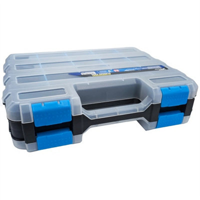 34 Compartment Storage Box Screw Nails Nuts Hobby & Craft Organiser Carry Case from B&Q