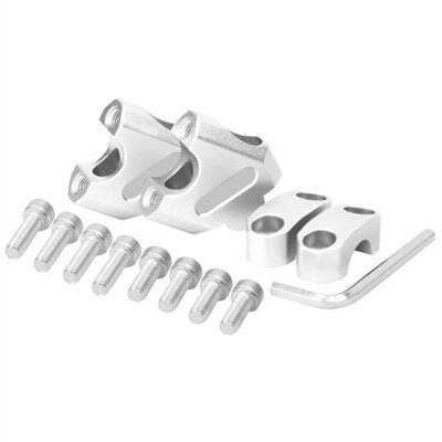 Cnc 22mm 7/8'' Universal Handlebar Riser Mount Clamp Bracket Extend from B&Q