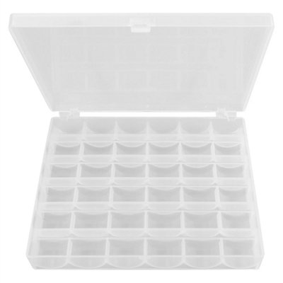 Compartment Plastic Bobbin And Spool Storage Case New Organiser Box from B&Q