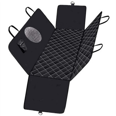 Car Rear Back Seat Cover Pet Dog Cat Protector Waterproof Hammock Mat Seatbelt from B&Q