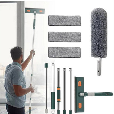  - Extendable Window Cleaner Equipment Glass Cleaning Squeegee For Indoor Outdoor