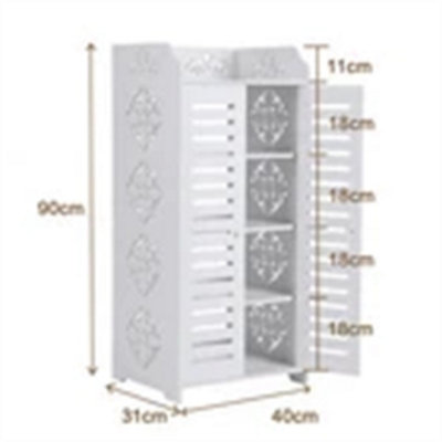 5 Tiers- Wooden Shoe Rack Storage Shelf Unit Cabinet Organiser Footwear Stand from B&Q