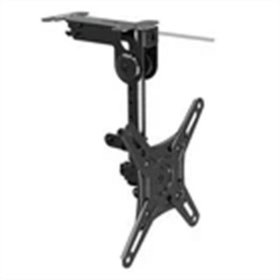  - Folding Ceiling Tv Bracket Height Adjustable Tilt & Swivel Sloping Under Cabinet