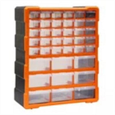 39 Drawers-Multi Drawer Small Parts Storage Cabinet Unit Organiser Garage Tool Box from B&Q