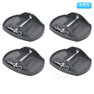 4 Pack Caravan Feet Jack Heavy Duty Caravan Steady Pads Corner Stabiliser Pads from B&Q