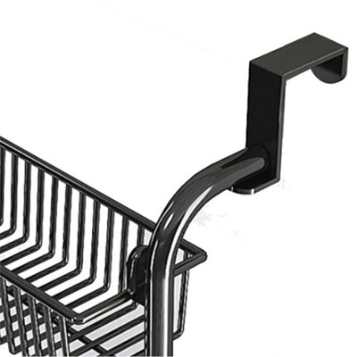 6 Tier Black  Over Door Hanging Caddy Rack Storage Hanger Holder Home Organiser Tidy from B&Q