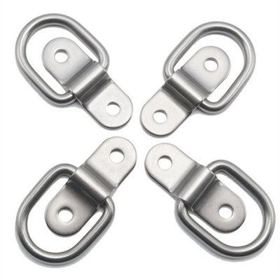10Pcs D-Rings Tie Down Load Heavy Duty Anchor Point Trailer Forged Lashing Hook from B&Q
