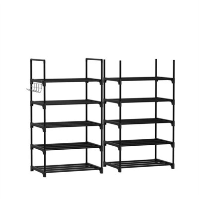 10 Tier Shoe Rack Tall Storage Shelf Cabinet Home Organiser Footwear Stand New from B&Q