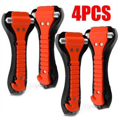 4X Emergency Car Safety Escape Hammer Seatbelt Cutter Tool Window Glass Breaker
