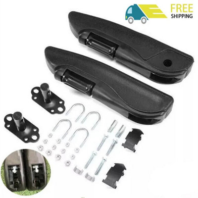  - Universal Left&right Black Adjustable Car Seat Armrest For Rv Van Boat Truck Car