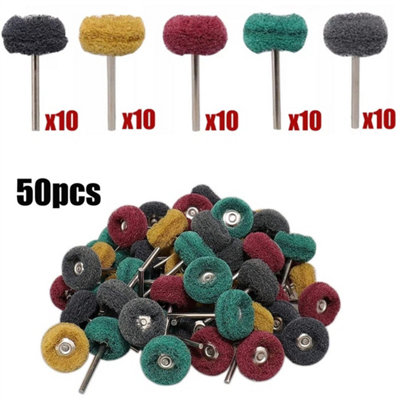 50 Double Wheel Buffing Polishing Set For Dremel Rotary Tool Bit Accessories Kit from B&Q