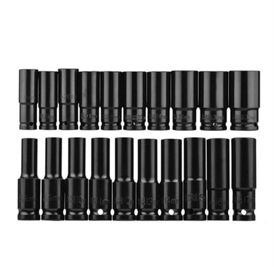 20Pcs Deep Impact Socket Set 6 Point Metric 832mm 1/2 Inch Drive Heavy Duty from B&Q