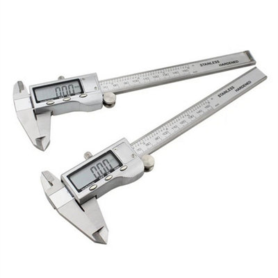 6'' Lcd Digital Vernier Caliper Micrometer Measure Tool Gauge Ruler 150mm Black from B&Q