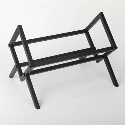 Metal Vinyl Record Stand Holds 80-100 Lps Black Storage Organizer&display Rack from B&Q