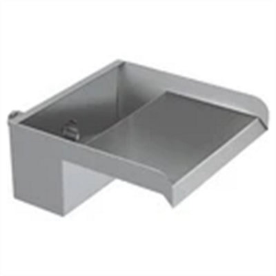  - Garden Pond Waterfall Spillway 200mm Stainless Steel Water Blade Back Inlet