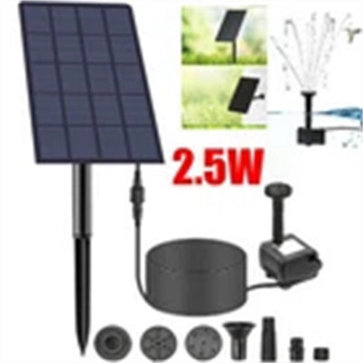 2.5W Solar Panel Powered Water Pump Garden Pool Pond Fish Aquarium Fountain from B&Q