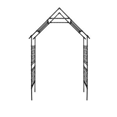  - Metal Garden Arbor Trellis Weather-Resistant Arch Climbing Plants