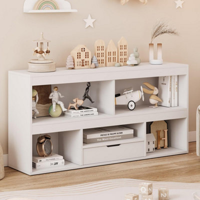Toy Storage Organiser 5-Cube 1 Drawer Kids Bookshelf Nursery from B&Q