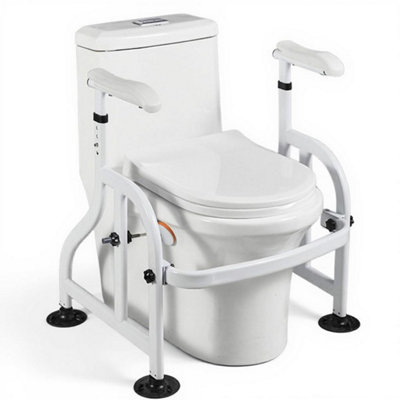Adjustable Height Toilet Safety Frame With Anti-Slip Suction Cups For Elderly from B&Q
