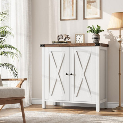  - Entryway Storage Cabinet Buffet Sideboard Adjustable Shelves Doors