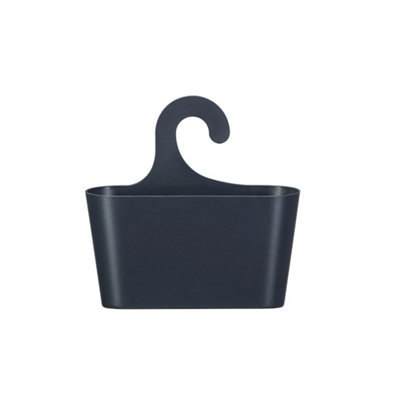Grey Shower Caddy Hook Over Bathroom Storage Basket Organiser from B&Q