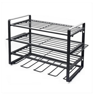  - Heavy Duty Power Tool Organizer Drill Holder Wall Mount Power Tool Storage Rack