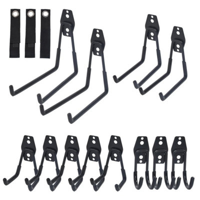 15Pcs Heavy Duty Iron Garage Storage Utility Wall Hook Organizer Tools Hanger from B&Q