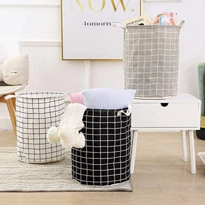 Set Of 3 Laundry Basket 43L Laundry Bin Laundry Hamper Storage Bucket Organizer from B&Q