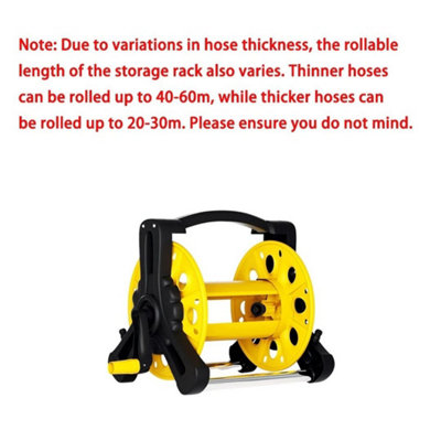  - Hose Reel Garden Watering Pipe Storage Rack Free Standing Winder Portable