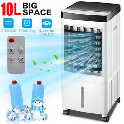 3 In 1 Air Cooler Fan 10L Portable Digital Cooling Conditioner Humidifier Remote from B&Q