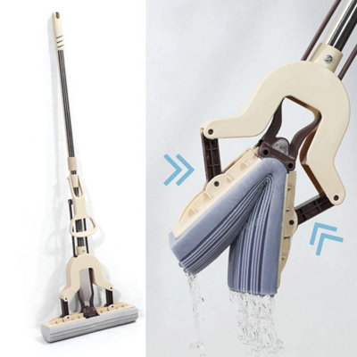 Heavy Duty Sponge Mop Super Absorbent Floor Cleaning Superdry 3 Heads from B&Q