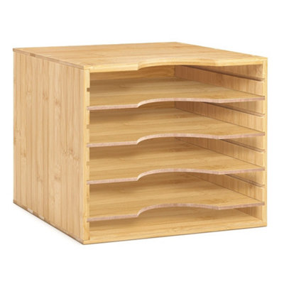 5 Tier Desk File Organiser Letter Tray Paper Tidy from B&Q