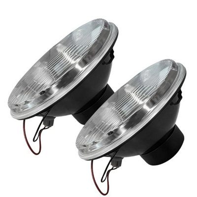 For Mgb Roadster 1962-1980 7" Flat Glass Halogen from B&Q