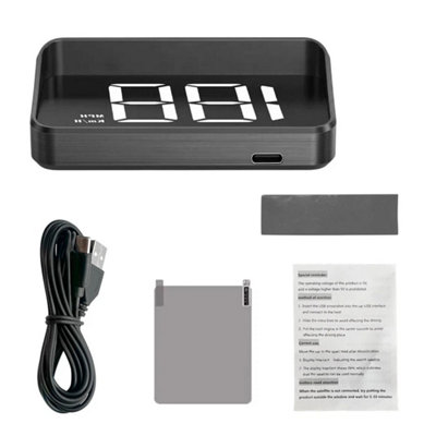  - 1X Digital Gps Speedometer Car Hud Head Up Display