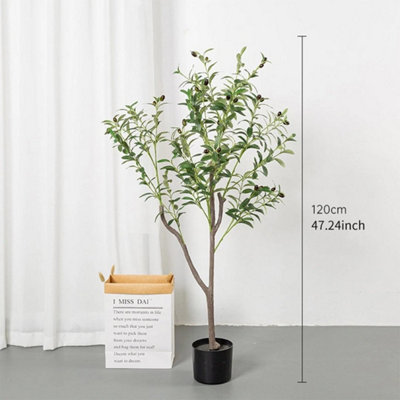  - 80Cm Artificial Olive Tree Faux Olive Trees With Branches And Fruits Decor