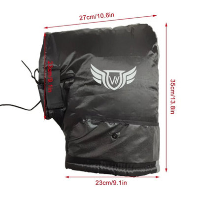 A-Without Reflective Strip Handlebar Mitts Hand Motorbike Muffs Gloves Cover from B&Q