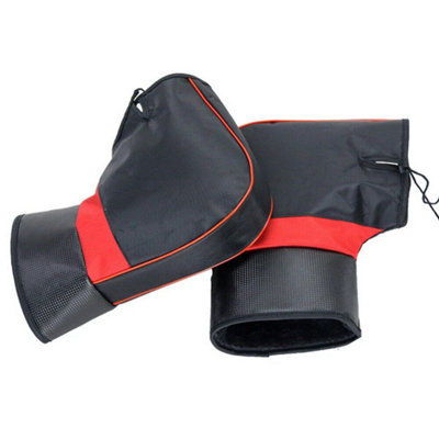B-Without Reflective Strip Handlebar Mitts Hand Motorbike Muffs Gloves Cover from B&Q